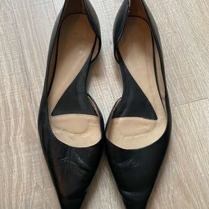 Zara size 41 pointy flats in black